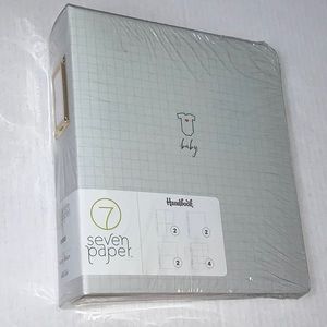 American Crafts Baby Photo Album 6x8 in D-Ring with 10 Page Protectors - NIB